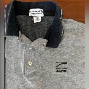 🎳 Vintage Brunswick Zone Bowling Polo XXL – USA Made Colorblock 90s Shirt